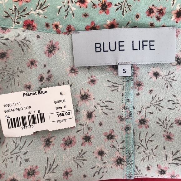 Blue Life wrapped top - Picture 4 of 6